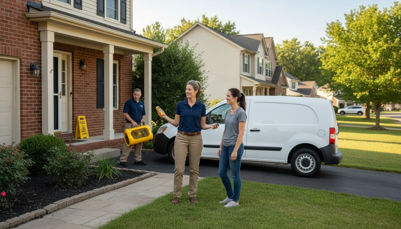 Residential water damage restoration in Belvidere, NE